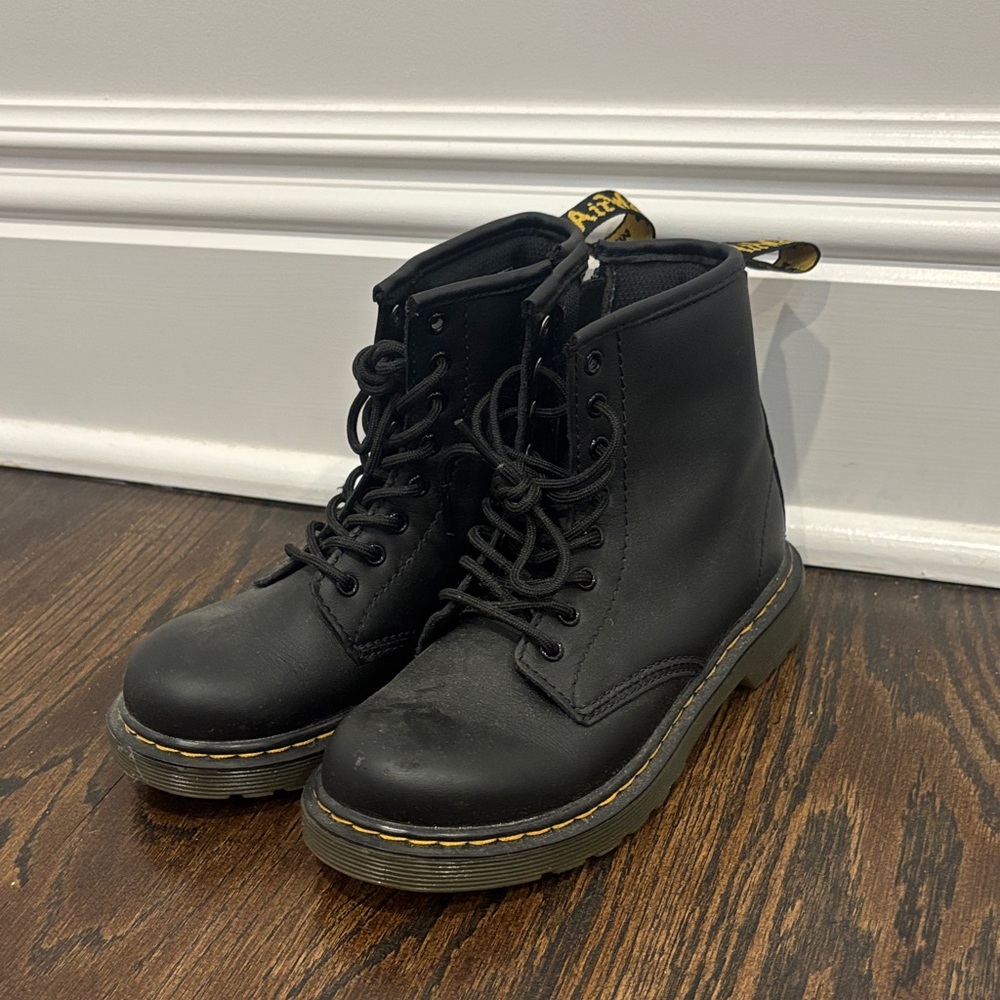 Dr. Martens Girl’s Black Ankle Boots Size 1